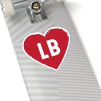 Long Beach Heart Sticker